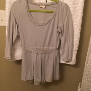 Anthropologie Gray Peplum